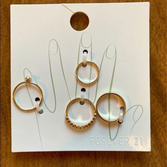 Assorted Rhinestone Ring Set - Picture 2 of 5